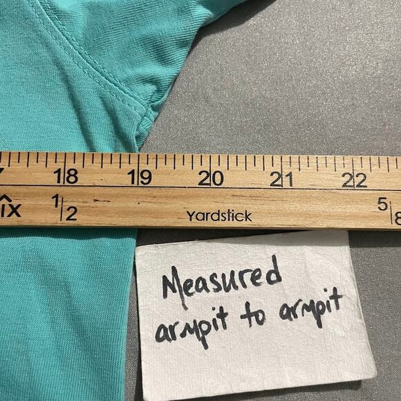 Life is Good Apple Tee Size Medium Blue T Shirt Teacher Homeschool Children - Picture 7 of 8